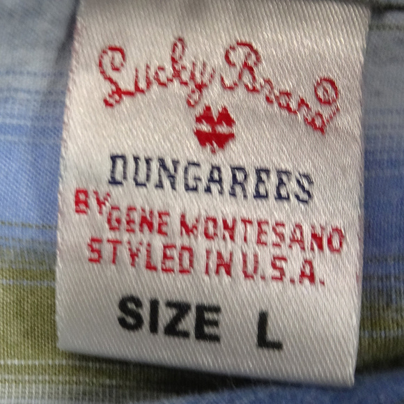Lucky Brand Dungarees Diamond Pearl Snap Large - Picture 4 of 5